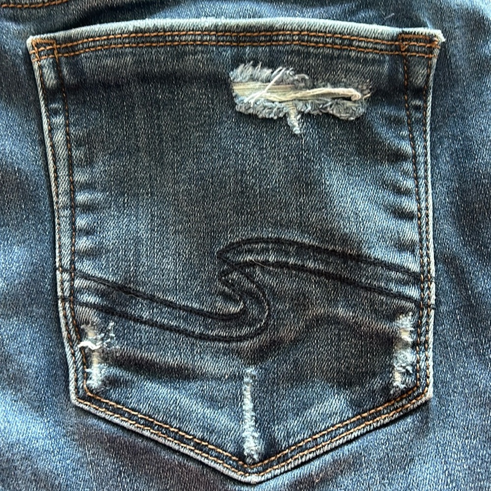 Silver Skinny Jeans